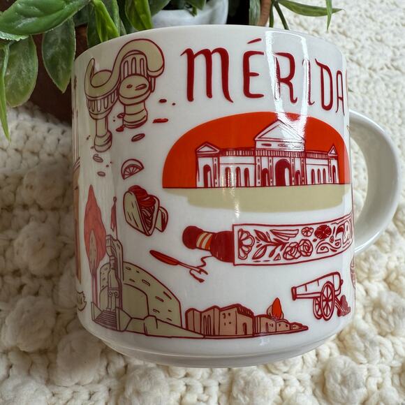STARBUCKS COFFEE CO Been There Series Globe Collection Merida Mexico Mug Cup - Picture 3 of 10